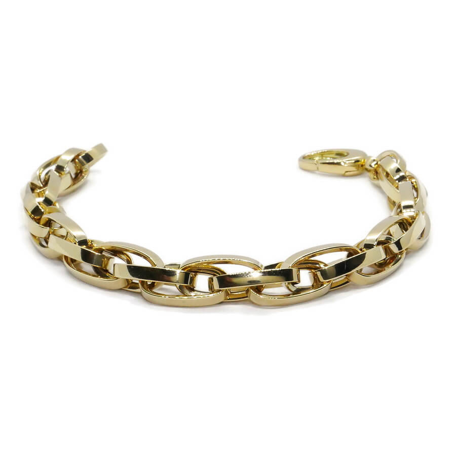 Pulsera Oro 18k para Hombre y Mujer – 20 cm – 11,30 g – Forzada Enredada – Diseño Enlazado - Imagen 7