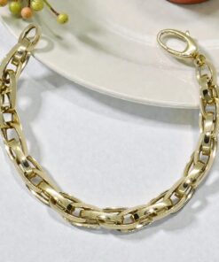 Pulsera Oro 18k para Hombre y Mujer – 20 cm – 11,30 g – Forzada Enredada – Diseño Enlazado - Imagen 5