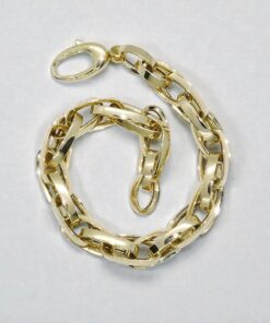 Pulsera Oro 18k para Hombre y Mujer – 20 cm – 11,30 g – Forzada Enredada – Diseño Enlazado - Imagen 6