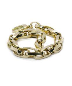 Pulsera Oro 18k para Hombre y Mujer – 20 cm – 11,30 g – Forzada Enredada – Diseño Enlazado - Imagen 9