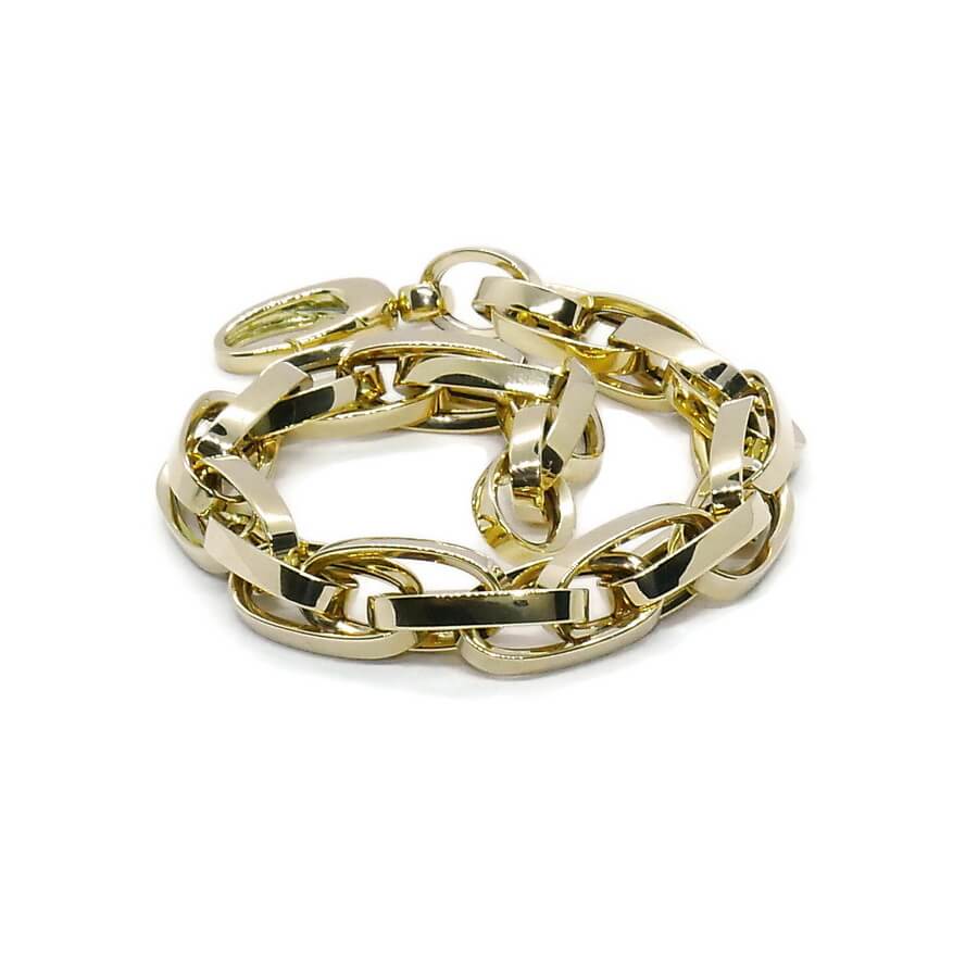 Pulsera Oro 18k para Hombre y Mujer – 20 cm – 11,30 g – Forzada Enredada – Diseño Enlazado - Imagen 9