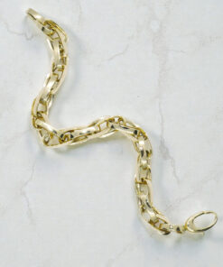 Pulsera Oro 18k para Hombre y Mujer – 20 cm – 11,30 g – Forzada Enredada – Diseño Enlazado - Imagen 8