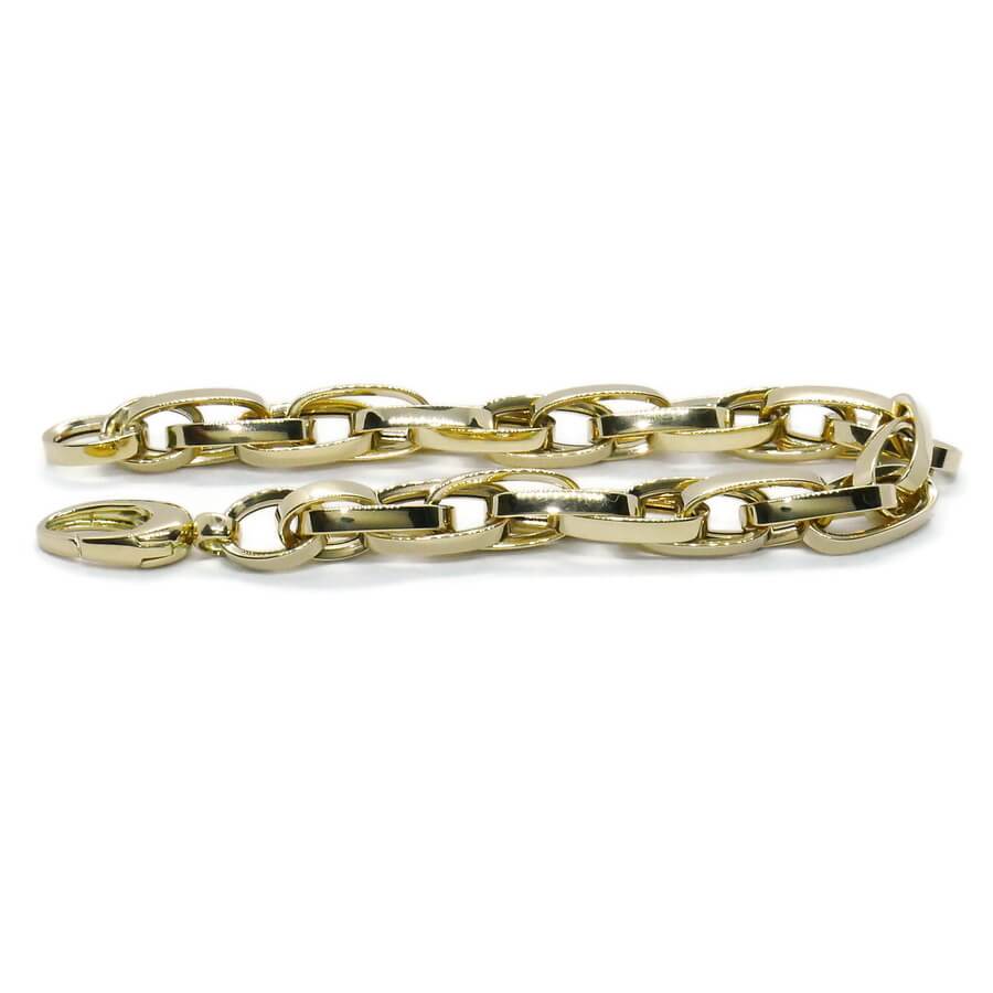 Pulsera Oro 18k para Hombre y Mujer – 20 cm – 11,30 g – Forzada Enredada – Diseño Enlazado - Imagen 10