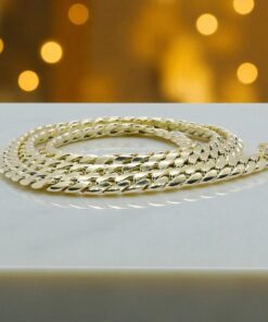 Never say Never-Cadena Barbada para Hombre y mujer de Oro Amarillo 18k de 6.00mm de ancha y 60cm de largo – 12.30 g - Imagen 5