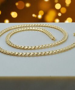 Never say Never-Cadena Barbada para Hombre y mujer de Oro Amarillo 18k de 6.00mm de ancha y 60cm de largo – 12.30 g - Imagen 8
