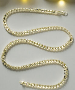 Never say Never-Cadena Barbada para Hombre y mujer de Oro Amarillo 18k de 6.00mm de ancha y 60cm de largo – 12.30 g - Imagen 7