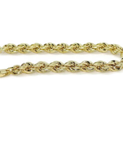 Pulsera cordón de Oro Amarillo de 18k – 8,00 mm – para hombre y mujer. 13.40gr - Imagen 6