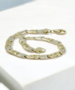 Pulsera de Oro 18k para Hombre 7 mm Maciza – Cadena Ojo de Tigre con Cierre Mosquetón - Imagen 3