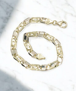 Pulsera de Oro 18k para Hombre 7 mm Maciza – Cadena Ojo de Tigre con Cierre Mosquetón - Imagen 6