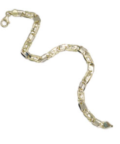 Pulsera de Oro 18k para Hombre 7 mm Maciza – Cadena Ojo de Tigre con Cierre Mosquetón - Imagen 7