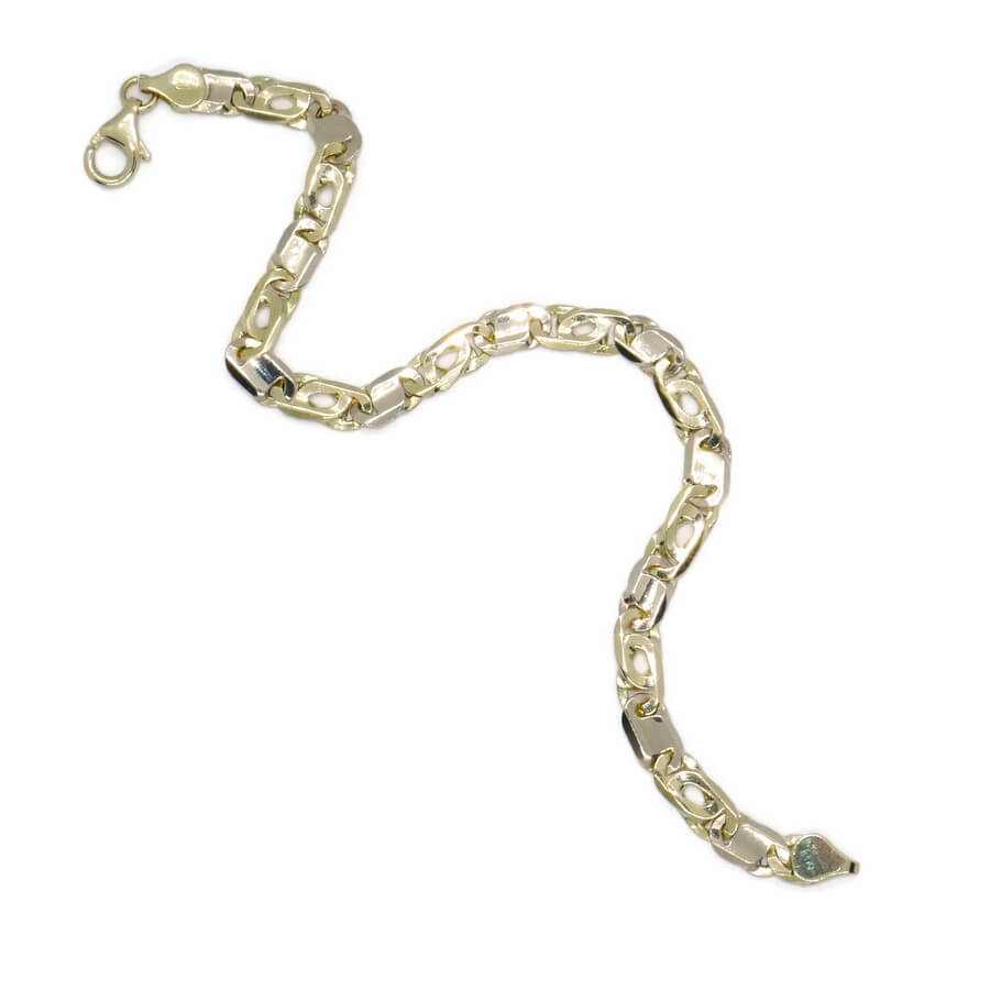 Pulsera de Oro 18k para Hombre 7 mm Maciza – Cadena Ojo de Tigre con Cierre Mosquetón - Imagen 7