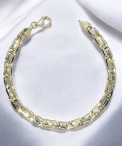 Pulsera de Oro 18k para Hombre 7 mm Maciza – Cadena Ojo de Tigre con Cierre Mosquetón - Imagen 9