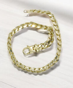 Pulsera de Oro 18k para Hombre 6 mm Maciza – Cadena Barbada con Cierre Mosquetón - Imagen 8