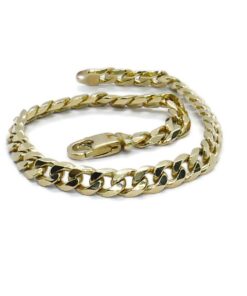 Pulsera de Oro 18k para Hombre 6 mm Maciza – Cadena Barbada con Cierre Mosquetón - Imagen 9