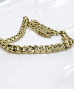 Pulsera de Oro 18k para Hombre 6 mm Maciza – Cadena Barbada con Cierre Mosquetón - Imagen 7