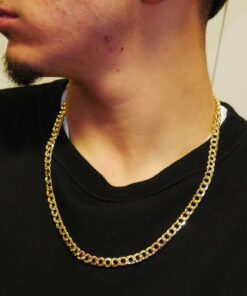 Cadena Barbada de Oro 18 Quilates para Hombre 60 cm – Ancha, Elegante y Vistosa - Imagen 6
