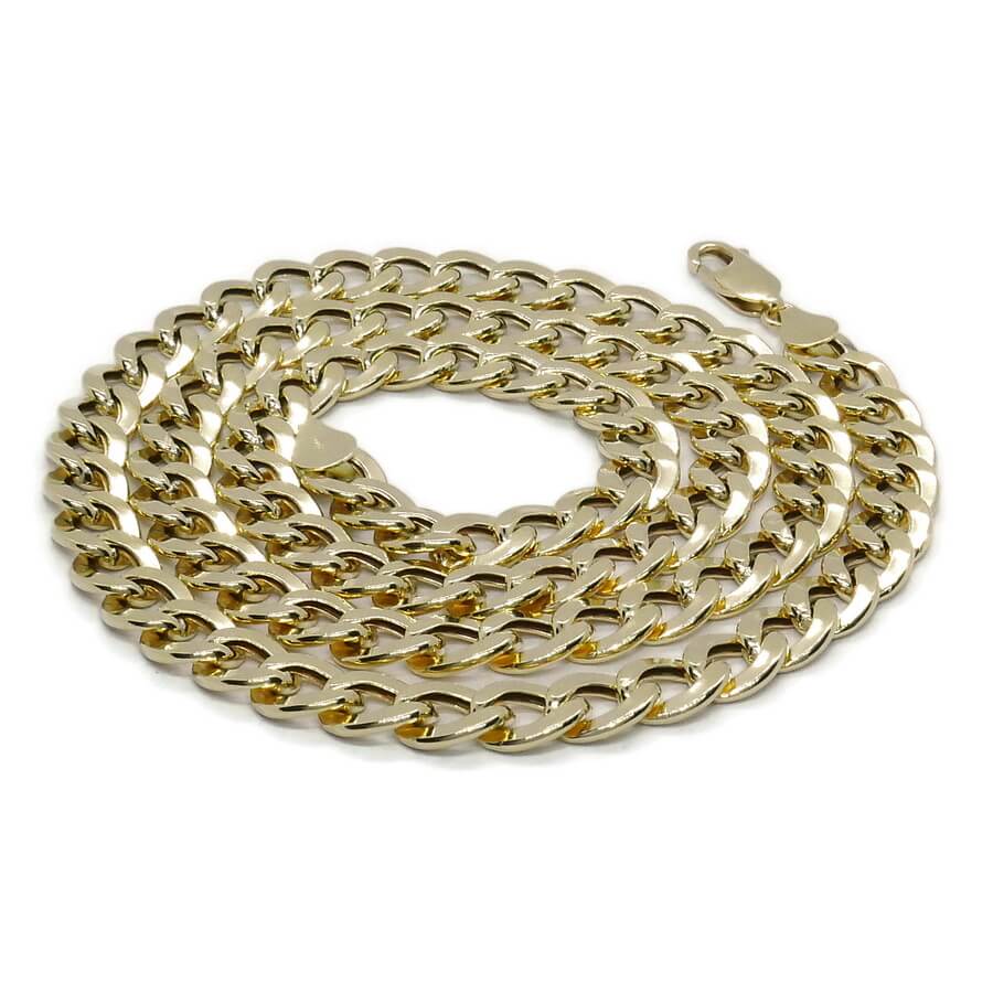 Cadena Barbada de Oro 18 Quilates para Hombre 60 cm – Ancha, Elegante y Vistosa - Imagen 7
