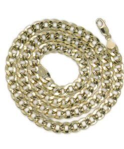 Cadena Barbada de Oro 18 Quilates para Hombre 60 cm – Ancha, Elegante y Vistosa