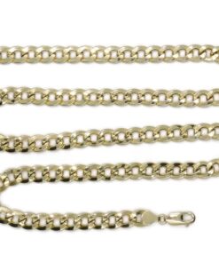 Cadena Barbada de Oro 18 Quilates para Hombre 60 cm – Ancha, Elegante y Vistosa - Imagen 8
