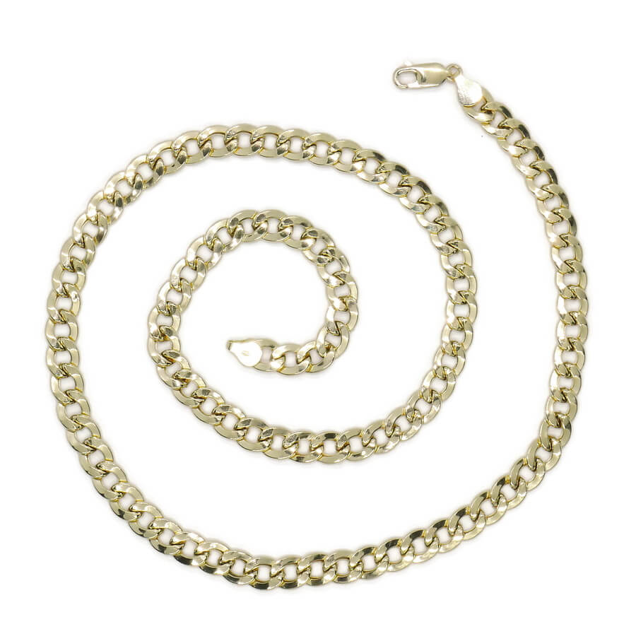 Cadena Barbada de Oro 18 Quilates para Hombre 60 cm – Ancha, Elegante y Vistosa - Imagen 4