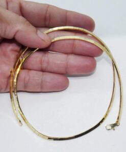 Collar Omega Semirrígido en Oro de 18k — 10,50 g ✨ Un diseño que combina fuerza y suavidad - Imagen 3
