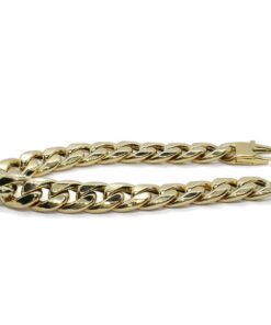 Pulsera Barbada Grande de Oro 18 Quilates para Hombre 21 cm – Fuerte, Clásica y Elegante - Imagen 8