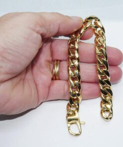 Pulsera Barbada Grande de Oro 18 Quilates para Hombre 21 cm – Fuerte, Clásica y Elegante - Imagen 3