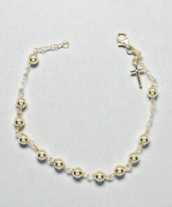 Pulsera Rosario de Oro 18k – Fe, Elegancia y Brillo Atemporal - Imagen 9