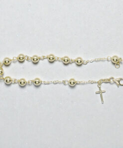 Pulsera Rosario de Oro 18k – Fe, Elegancia y Brillo Atemporal - Imagen 7