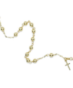 Pulsera Rosario de Oro 18k – Fe, Elegancia y Brillo Atemporal - Imagen 11