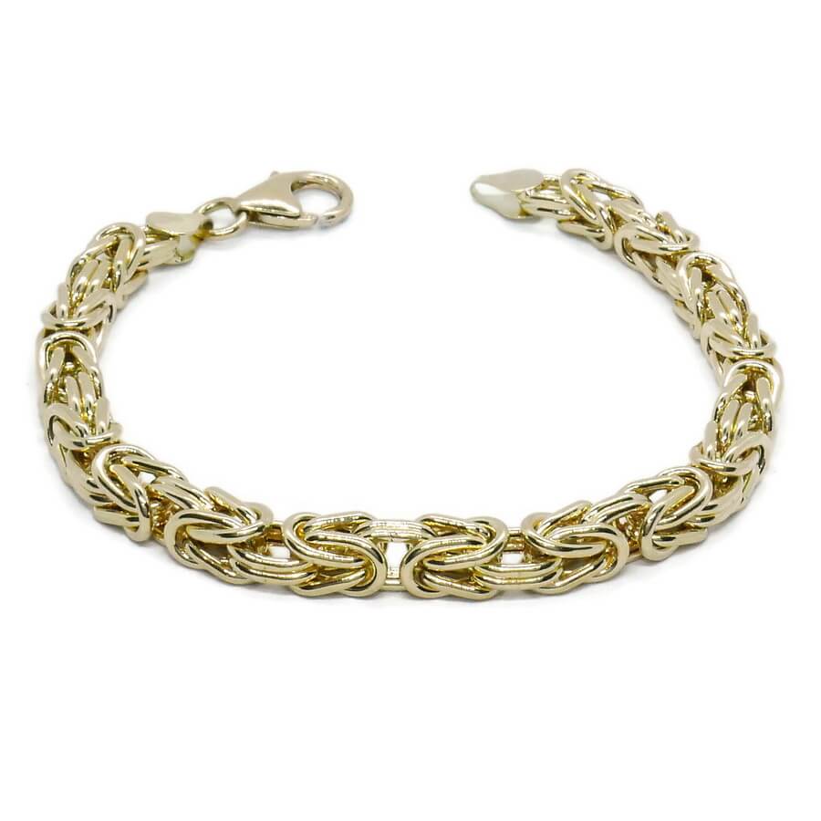 Pulsera bizantina de oro 18k para hombre, 6 mm y 20,95 g – Estilo atemporal y contundente - Imagen 4