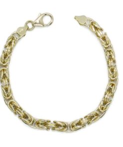 Pulsera bizantina de oro 18k para hombre, 6 mm y 20,95 g – Estilo atemporal y contundente