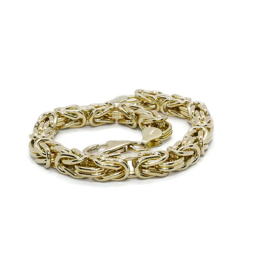 Pulsera bizantina de oro 18k para hombre, 6 mm y 20,95 g – Estilo atemporal y contundente - Imagen 8