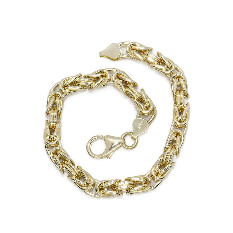 Pulsera bizantina de oro 18k para hombre, 6 mm y 20,95 g – Estilo atemporal y contundente - Imagen 7