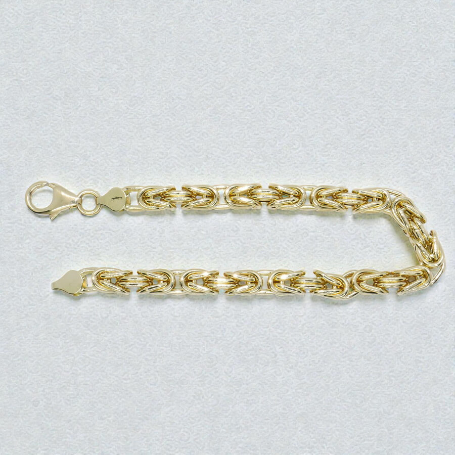 Pulsera bizantina de oro 18k para hombre, 6 mm y 20,95 g – Estilo atemporal y contundente - Imagen 6