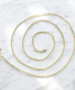Cadena de Oro 18 Quilates Barbada 2 mm para Hombre o Mujer - Imagen 6