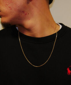 Cadena de Oro 18 Quilates Barbada 2 mm para Hombre o Mujer - Imagen 7