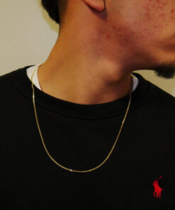 Alternative view of Cadena de Oro 18 Quilates Barbada 2 mm para Hombre o Mujer
