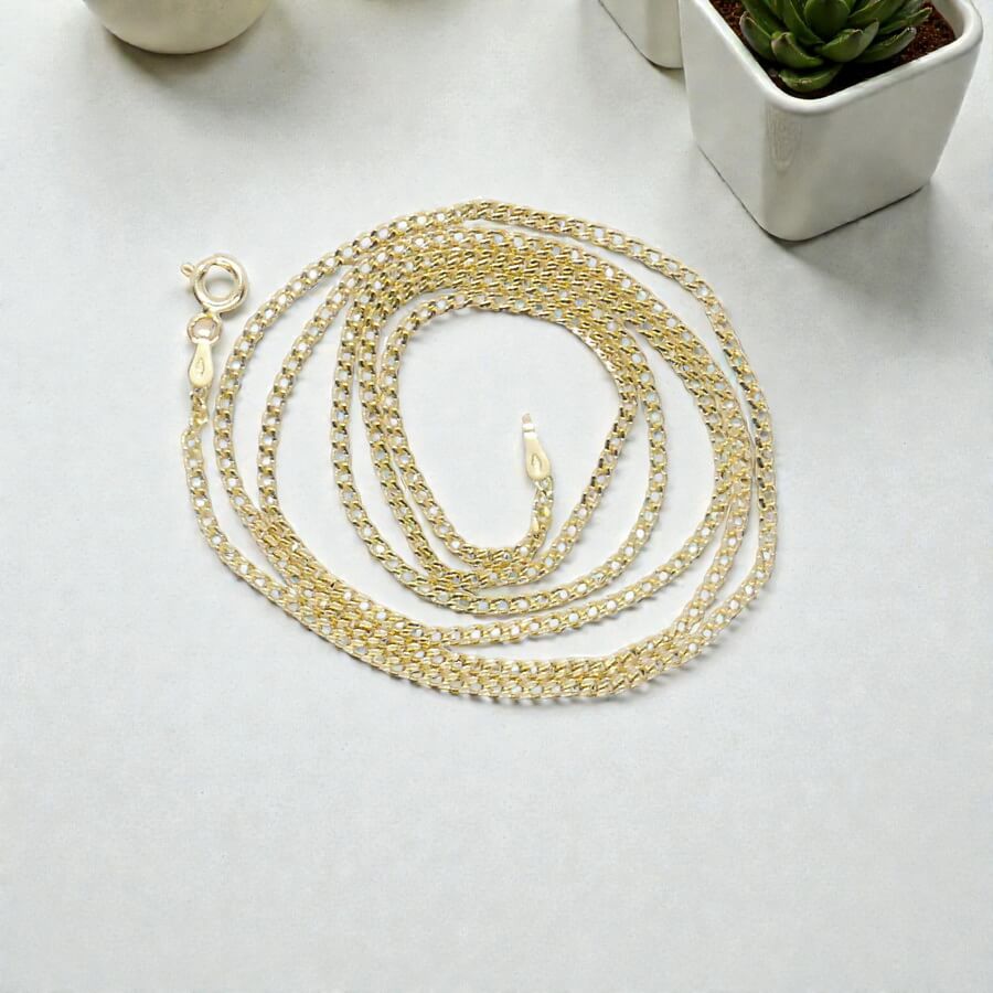 Cadena de Oro 18 Quilates Barbada 2 mm para Hombre o Mujer - Imagen 5