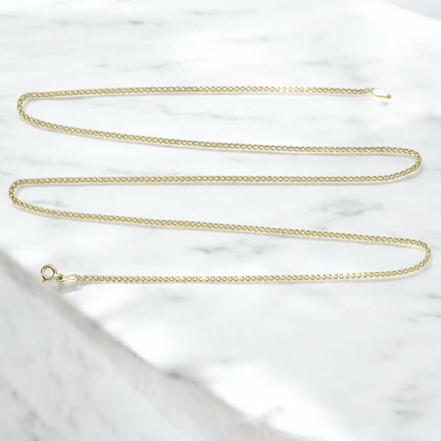 Cadena de Oro 18 Quilates Barbada 2 mm para Hombre o Mujer - Imagen 4