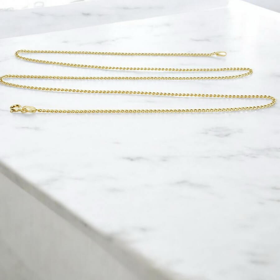 Cadena de Oro 18 Quilates Barbada 2 mm para Hombre o Mujer - Imagen 8