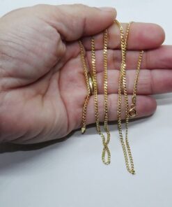 Cadena de Oro 18 Quilates Barbada 2 mm para Hombre o Mujer - Imagen 3