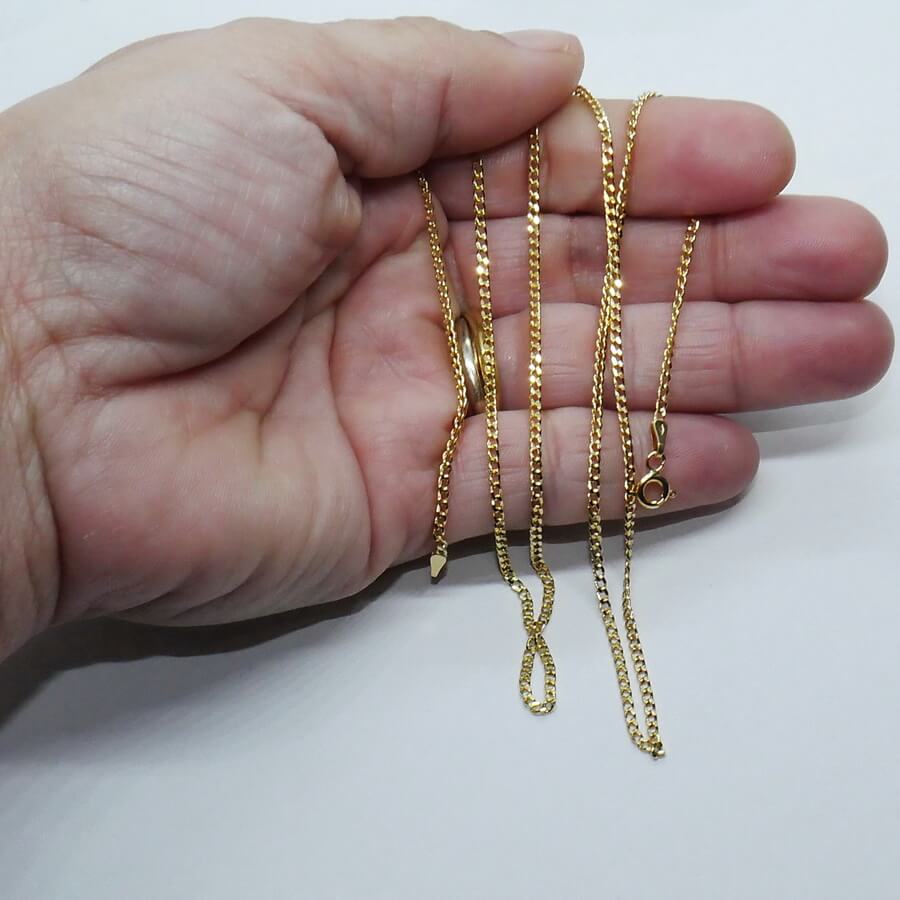 Cadena de Oro 18 Quilates Barbada 2 mm para Hombre o Mujer - Imagen 3