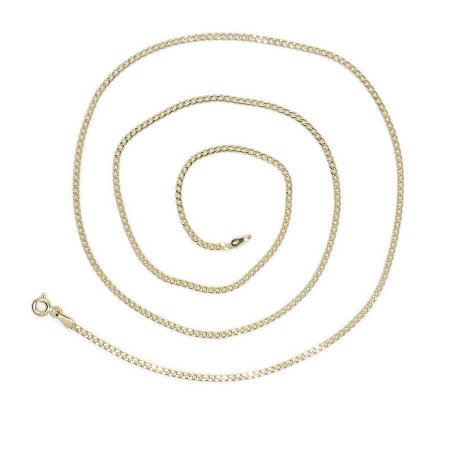 Cadena de Oro 18 Quilates Barbada 2 mm para Hombre o Mujer