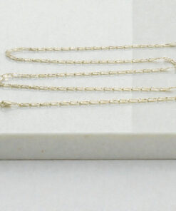 Cadena Unisex de Oro de 18 Quilates con Eslabón Combinado Bilbao Espejo - Imagen 5