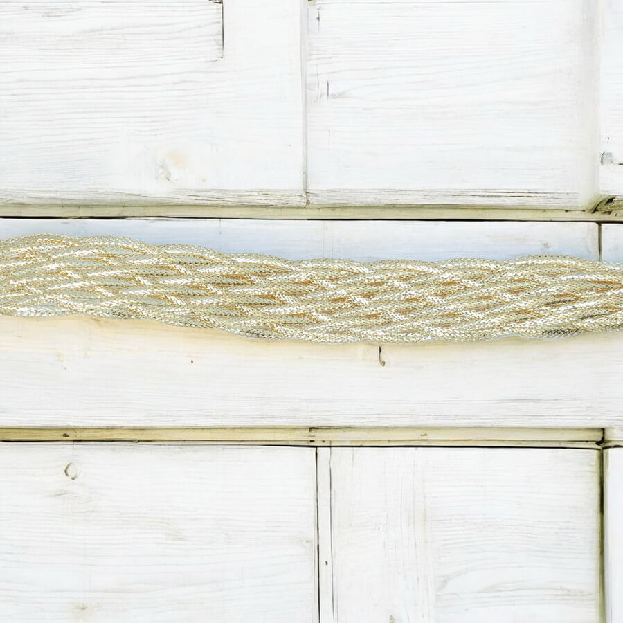 Pulsera de oro 18 quilates para mujer modelo trenzado 9 mallas elegante-Grande - Imagen 9