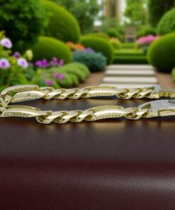 Impresionante pulsera para hombre de oro amarillo de 18k de 21.00 cm de larga y 1.10 cm de ancha, modelo 3x1 , cierre mónaco. 20.70 gr de oro de 18k - Imagen 8