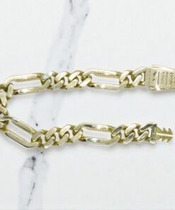 Impresionante pulsera para hombre de oro amarillo de 18k de 21.00 cm de larga y 1.10 cm de ancha, modelo 3x1 , cierre mónaco. 20.70 gr de oro de 18k - Imagen 10