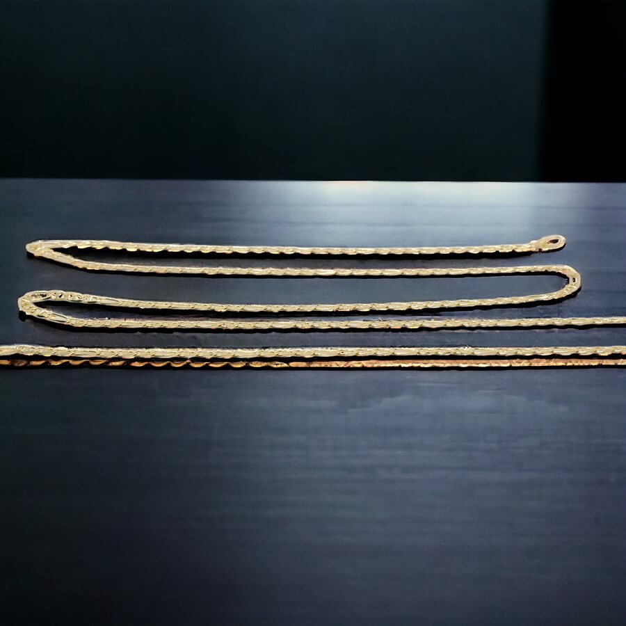 Cadena de Oro 18K Ancla 3x1 para Hombre 60 cm x 2 mm – Cadena Oro Amarillo 18 Quilates Elegante - Imagen 6