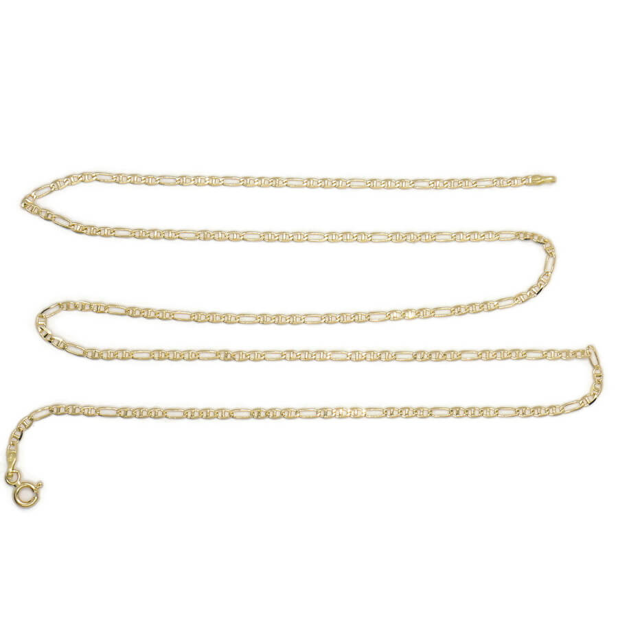 Cadena de Oro 18K Ancla 3x1 para Hombre 60 cm x 2 mm – Cadena Oro Amarillo 18 Quilates Elegante - Imagen 8